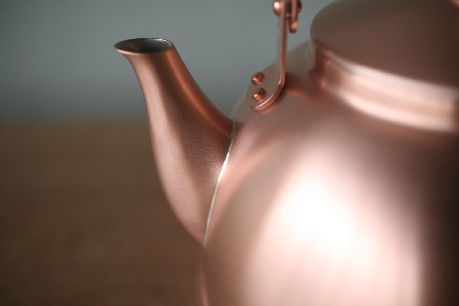 Copper Tea Kettle, Nickel-Lined Copper Kettle