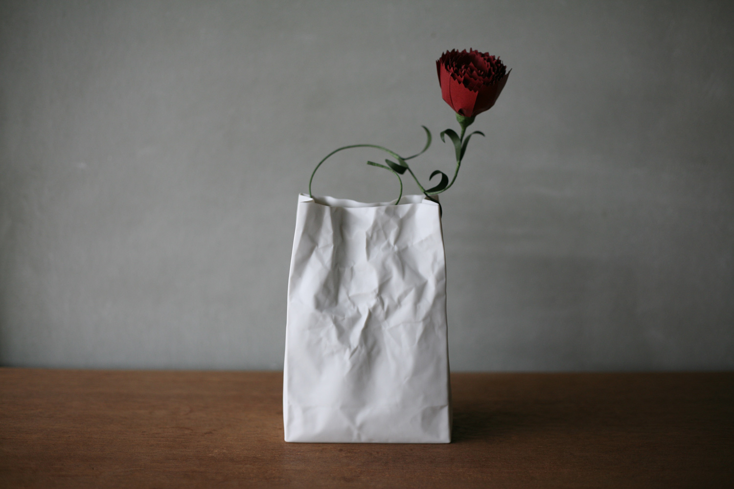 Crinkle Paper Bag Shaped Ceramic Vase – Animi Causa