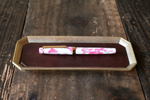 FUTAGAMI(フタガミ)真鍮の文具トレイ用革シート 二上