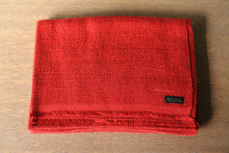 手紡ぎシルクマフラー kuska fabric クスカ 丹後ちりめん 通販 販売 取扱店