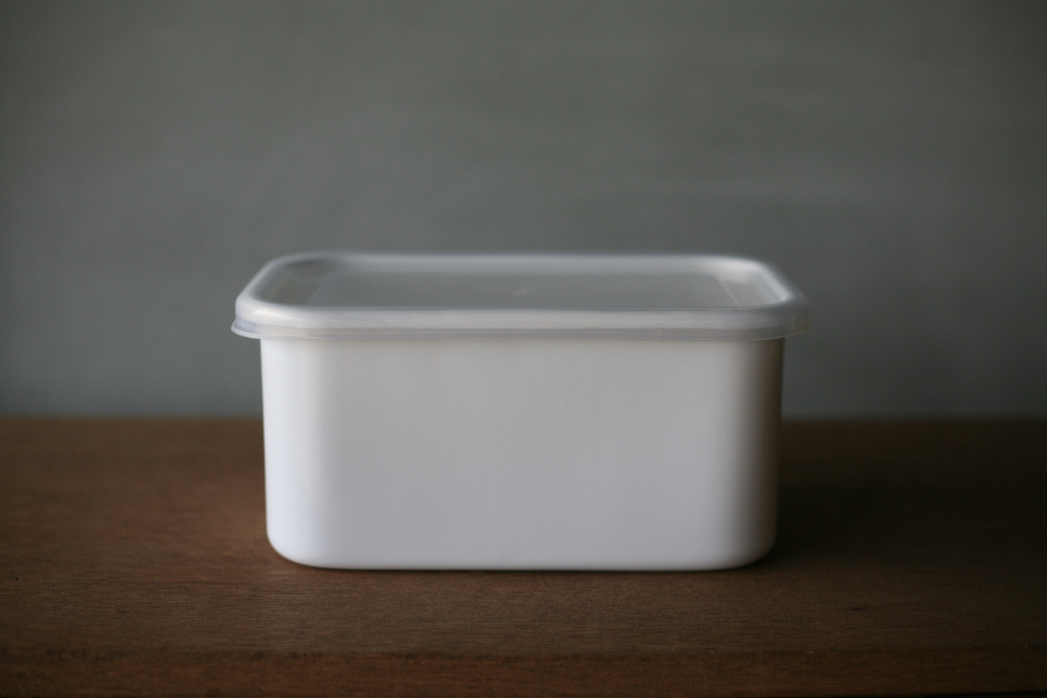 Noda Horo White Series Enamel Square Food Containers with Lid -  Globalkitchen Japan