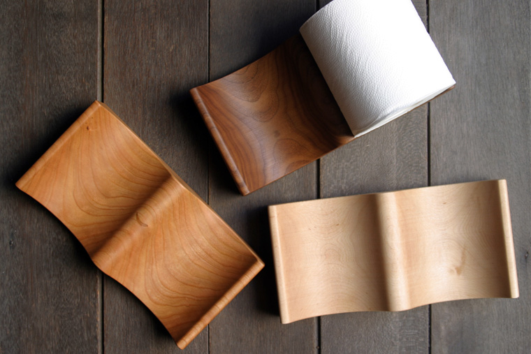 Yamasaki Design Works Wooden Toilet Paper Tray Las compras en línea